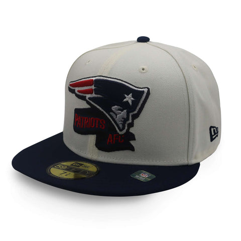 Gorra New Era 59 Fifty NFL Patriots Sideline Beige