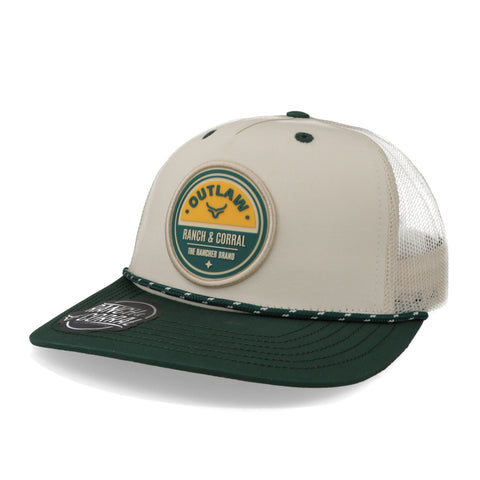 Gorra Ranch & Corral Retro 07 Natural/Verde Unitalla