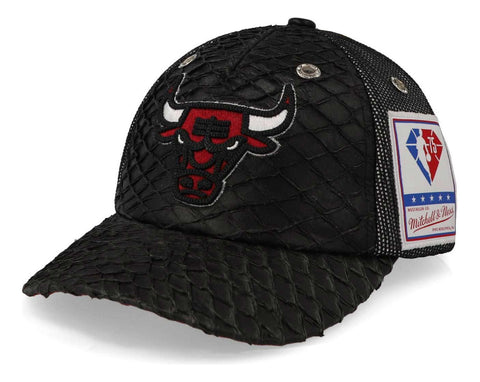 Gorra Mitchell & Ness Nba 75th Platinum Luxury Trucker Bulls