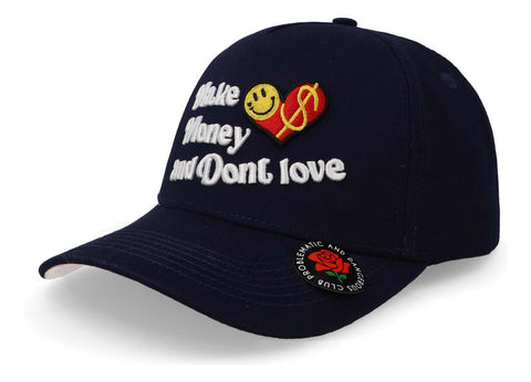 Gorra Problematic Money Love Curva Azul Unitalla