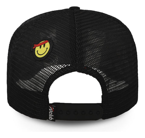 Gorra Problematic Chiquete Paperplane Malla Negro