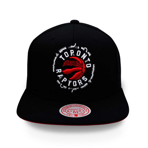 Gorra Mitchell & Ness NBA Embroidery Glitch Raptors Negro