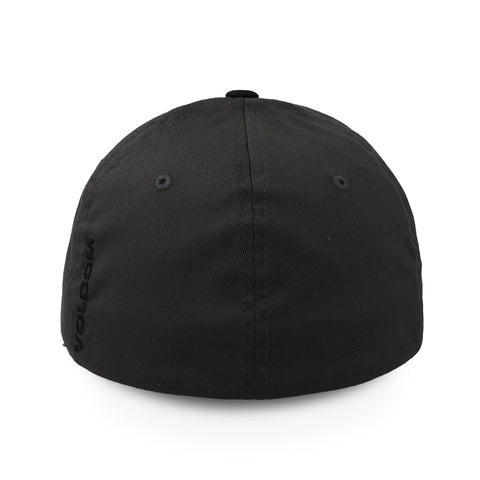 Gorra Volcom D5512320 Full Stone Flex Wht Negra Cerrada