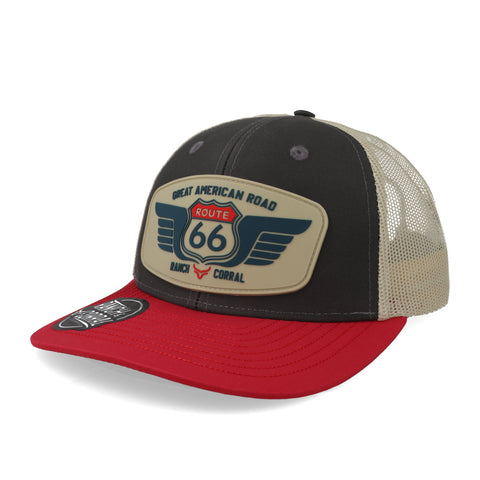 Gorra Ranch & Corral Outdoor Adventure 24 Gris/Rojo Unitalla