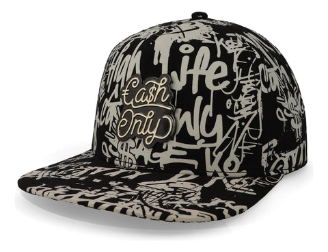 Gorra Cash Only Been Tagged In Black Background Plana