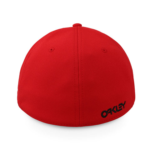 Gorra Oakley 6 Panel Stretch Hat Embossed Rojo Cerrada