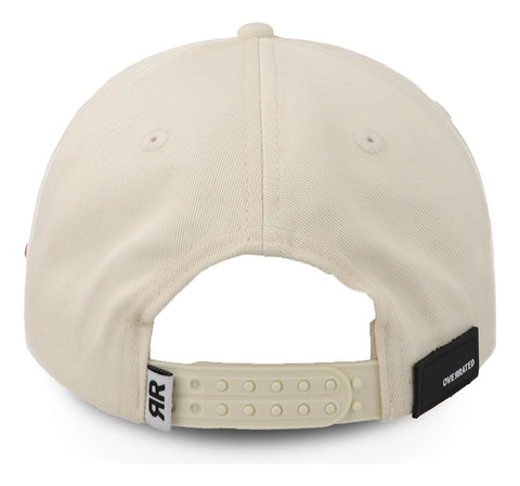 Gorra Overrated Los Ángeles Crema Naranja Beige Unitalla