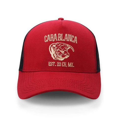 Gorra Cara Blanca Myp221299 Bordado Est. 22 Rojo Unitalla