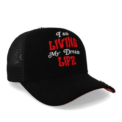 Gorra Clover Garments Living My Dreams Negra Unitalla