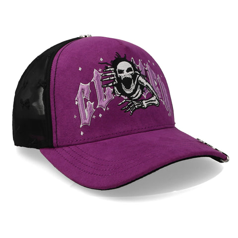 Gorra Clover Garments Bones Morado Unitalla