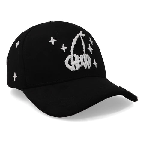 Gorra Clover Garments Cherry Clouds Negra Unitalla