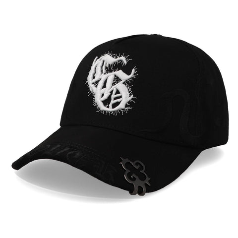 Gorra Clover Garments Dragon Negra/Blanco Unitalla