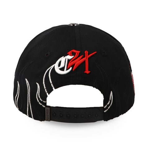 Gorra Clover Garments Calle 24 444 Flames Negra Unitalla