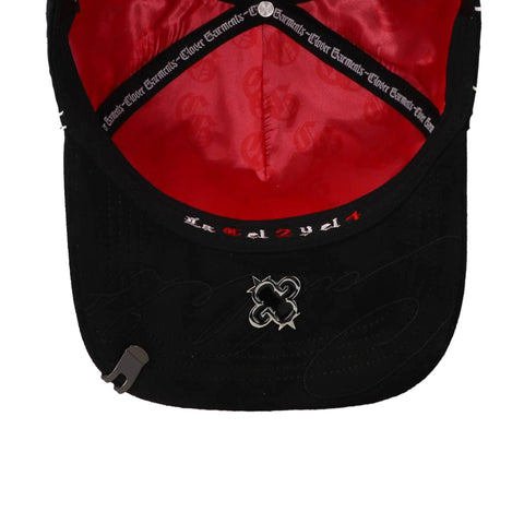 Gorra Clover Garments Calle 24 444 Flames Negra Unitalla