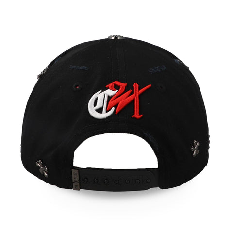 Gorra Clover Garments Calle 24 Chrome Cross Negra Unitalla