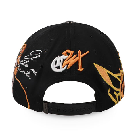 Gorra Clover Garments Calle 24 Pika Pika Negra Unitalla