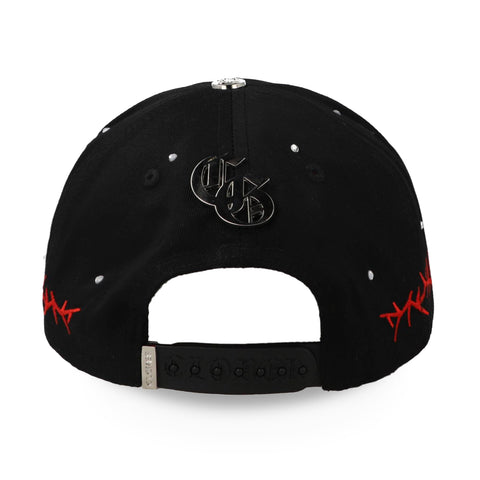 Gorra Clover Garments Houston Roja Negra Unitalla