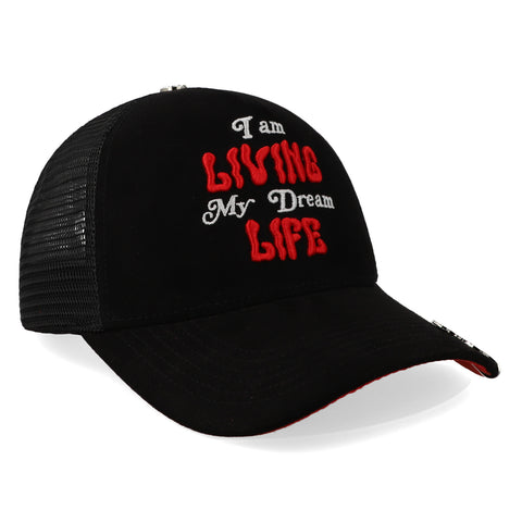 Gorra Clover Garments Living My Negro/Rojo Unitalla