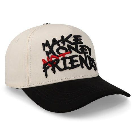 Gorra Clover Make Money No Friends Beige Uni