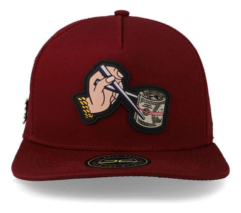 Gorra Jc Hats 1651 Roll Vino Unitalla