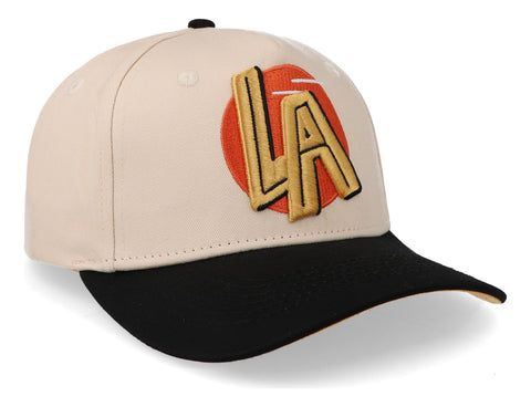 Gorra Overrated Los Ángeles Sol Crema Negro Beige Unitalla