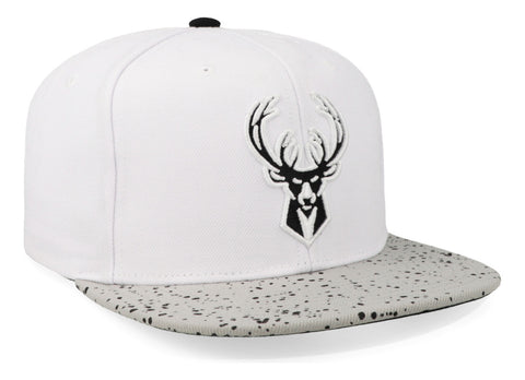 Gorra Mitchell & Ness NBA Bucks Cement Top Gris Unitalla