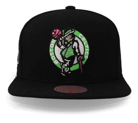 Gorra Mitchell & Ness Nba Neon Tropical Celtics Negro Unital