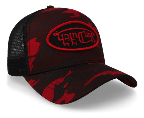 Gorra Von Dutch Red Rambo Camo Trucker Rojo Unitalla