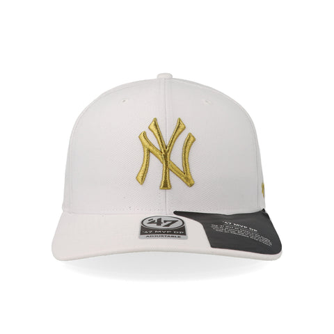 Gorra '47 MLB Yankees No Shot Mtl Strap MVP Blanco Unitalla