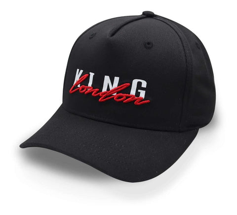 Gorra King London Staple Curved Peak Negro Unitalla