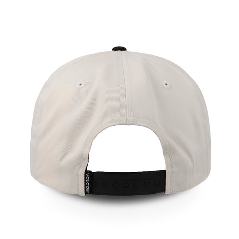 Gorra Volcom D5512322 Quarter Twill Blk Blanco Unitalla