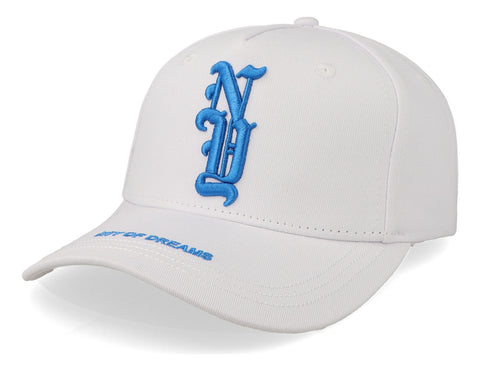 Gorra Overrated New York Blanca Azul Blanco Unitalla