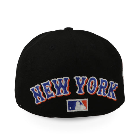 Gorra New Era 59 Fifty MLB Mets Upside Negro Cerrada