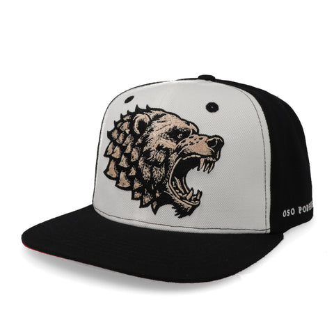 Gorra Canelo Oso Empoderado Negro con Blanco Unitalla