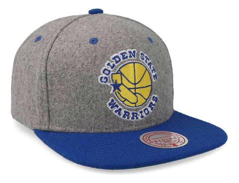 Gorra Mitchell & Ness Nba Melton Patch Snapback Warriors Gri
