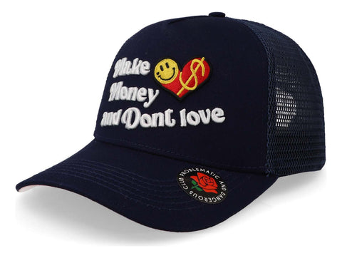 Gorra Problematic Money Love Trucker Azul Unitalla