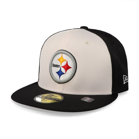 Gorra New Era 59 Fifty NFL Steelers Satin E3 Negro Cerrada