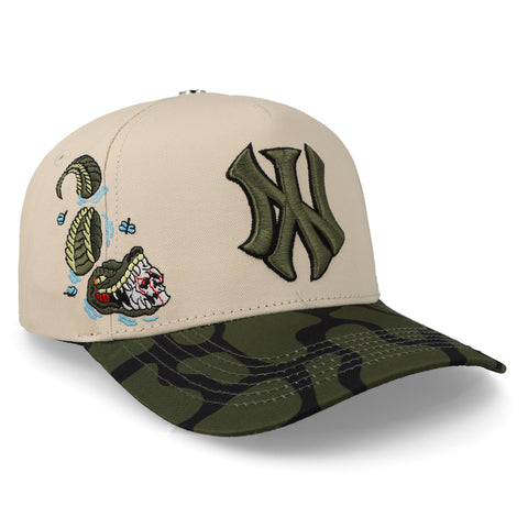 Gorra Clover Garments Ny Lacoste Verde Ss24 Beige Unitalla