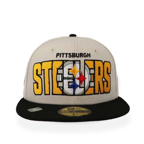 Gorra New Era 59 Fifty NFL Steelers Draft 23 Beige Cerrada
