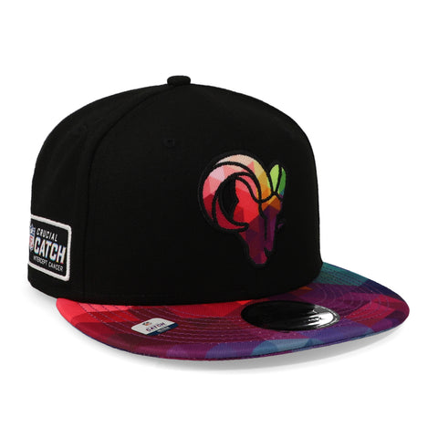 Gorra New Era 9Fifty NFL Rams Crucial Catch 23 Negro