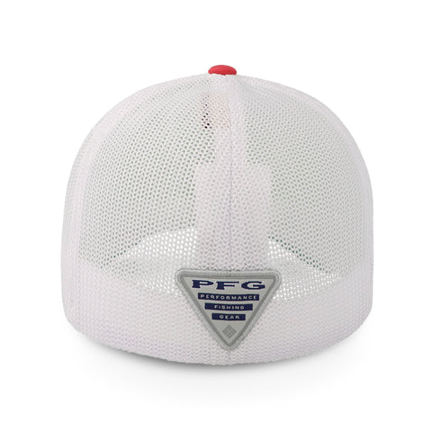 Gorra Columbia Pfg Mesh Ball 1503971 Rojo Cerrada