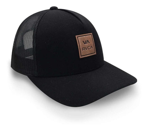 Gorra Rvca Va Brim Trucker Curva Negro Unitalla