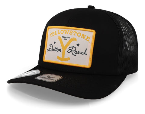 Gorra Ranch Corral Yellowstone 12 Yw12 Negro Unitalla