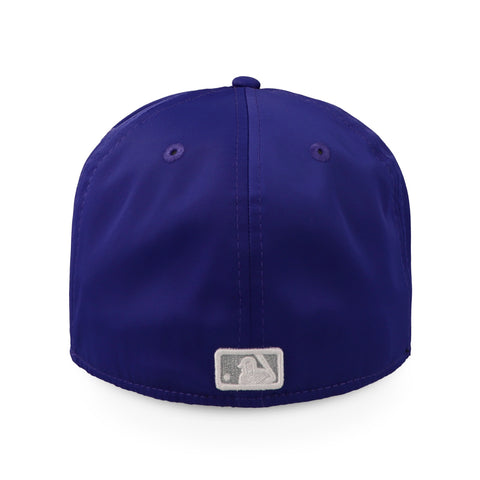 Gorra New Era 59 Fifty MLB Dodgers Satin E3 Azul Cerrada