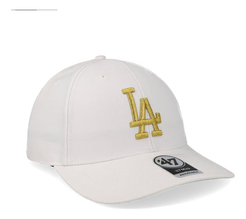 Gorra '47 MLB Dodgers Metallic MVP Blanco Unitalla