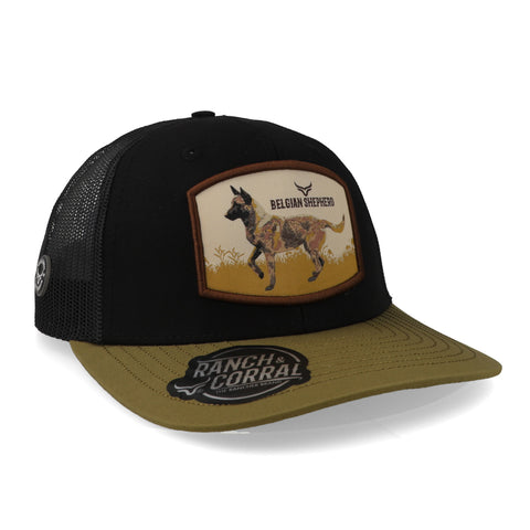 Gorra Ranch & Corral Dog Breeds Shepherd Negro Unitalla