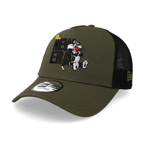 Gorra New Era 9 Forty Looney Tunes Dafduc Trucker Olivo Unitalla