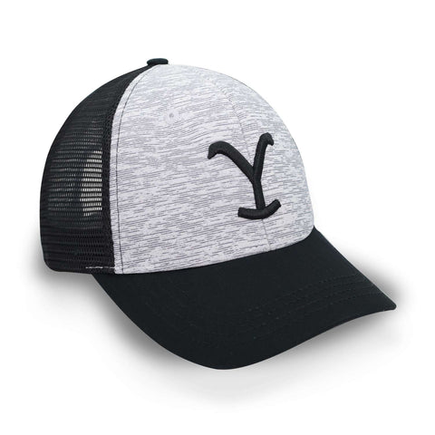 Gorra Yellowstone Dutton Ranch Y Logo Trucker Gris Unitalla