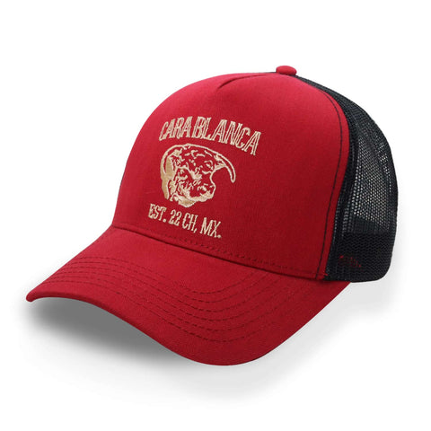 Gorra Cara Blanca Myp221299 Bordado Est. 22 Rojo Unitalla