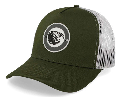 Gorra Cara Blanca Cb06 Silicon Wht Trucker Olivo Unitalla